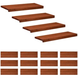 Step treads 16 kom. 80 x 30 x 2 cm Smeđa Čvrsto drvo bukve Cene