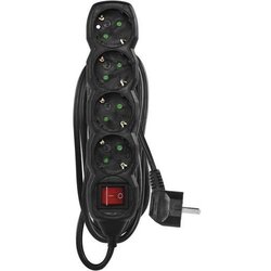 Emos kabl produžni crni sa prekidačem 3m/4r pc1423r ( 3113 ) Cene