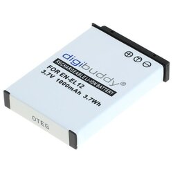 Digibuddy Baterija EN-EL12 za Nikon Coolpix S620 / S640 / S1000 / S8000, 1000 mAh Cene