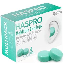 Haspro Silikonski čepki za ušesa Mold6 - mint barva (12 kosov) Cene