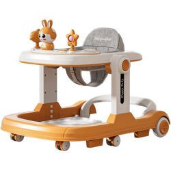  3-u-1 sklopiva hodalica za bebe s glazbom i sigurnosnim funkcijama, orange Cijene