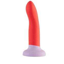 Love Signal - dvobarvni silikonski dildo srednje velikosti (rdeč) Cene