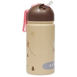OYOY Mini Svjetlo smeđa aluminijska dječja boca 360 ml Friends in the Forest – Cene