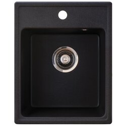 Metalac granitna usadna sudopera xQuadro 40 crna 400x500 Ø90 Cene