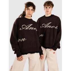Another Cotton Lab Signature Knit Pulover chocolate Cene