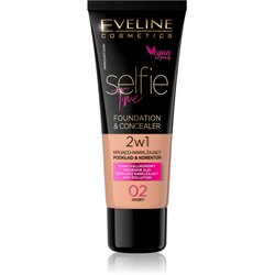 Eveline Cosmetics Selfie Time puder in korektor 2 v 1 odtenek 02 Ivory 30 ml Cene