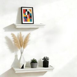 JUJOYBD Komplet 2 stenskih polic MDF 30/42 cm Cene