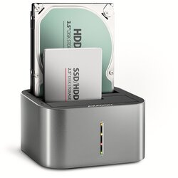 Axagon ADSA-DC USB3.2 Gen1 - 2x SATA 6G CLONE DUAL HDD Dock Station ASMedia Cene