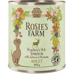 Rosie's Farm Varčno pakiranje Adult 24 x 800 g - Divjačina in fazan z lososom Cene