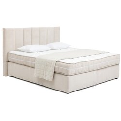 Bonami Selection Bež boxspring postelja 160x200 cm Olia Bold Line – Cene