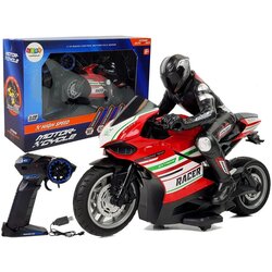 SPORTS Motorcycle 2.4G Remote Controlled Racer Range 35m Red Cene