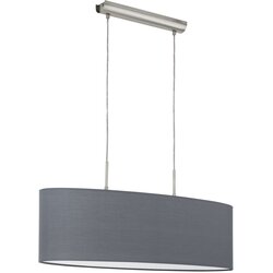 Eglo pasteri 2, e27, d-750, nikl/mat, tekstil siva Cene