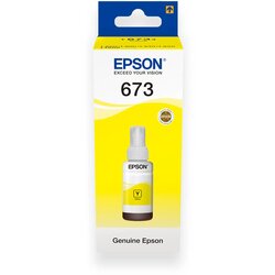Develop-free Epson 673 / T6734 Mastilo Ink Original Yellow Cene
