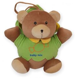 Baby Mix plišana igračka za kolica - Medo u duksi Cene