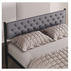 Hanah home krevet u francuskom stilu, 140x88x200 cm, siva Cijene