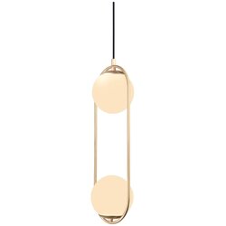 Squid Lighting Viseča svetilka v zlati barvi s steklenim senčilom ø 20 cm Arch – Cene