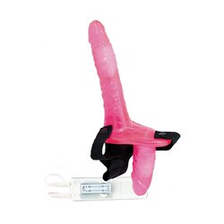 Nmc Dupli ženski strap on sa vibracijom, Roze Cene