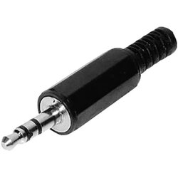 TRU COMPONENTS Klinken utični konektor 3.5 mm utikač, ravan, broj polova: 3 stereo, crne boje 1 kom. Cijene