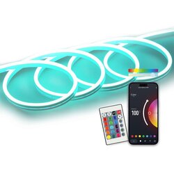 Ksix SmartLED Neonska traka 5 m, rezljiva, 4300 lm, sinkronizacija glazbe, RGB Cijene