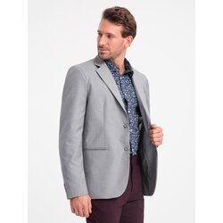 Ombre Classic men's jacket with pillowcase pocket - grey Cijene