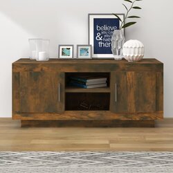 vidaXL tv ormarić boja dimljenog hrasta 102x35x45 cm konstruirano drvo Cijene