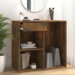 vidaXL kozmetična omarica dimljen hrast 80x40x75 cm inženirski les Cene