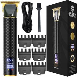 INOX aku. 1300mAh LCD brivnik in strižnik za lase in brado prirezovalnik USB črn Cene