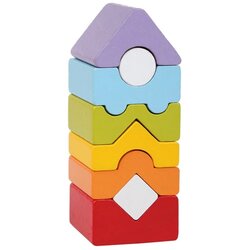Cubika drvena igračka kula, 8 elemenata Cene