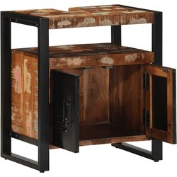 Maison Chic Kopalniška omarica za umivalnik - Umivalniška omarica 55x35x60 cm Masivni les obnovljen, (21758932) Cene