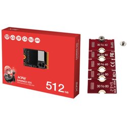A DATA XPG SSD 512GB NVME PCIE 2230 GEN 4, 5000/3800 Mbps+ Rise adapter 2230na2280 Cene