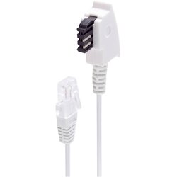 Shiverpeaks basic-s telefonski priključni kabel tae-f vtič na vtič RJ45\, usmerjevalni kabel dsl vdsl\, bel\, 1\,5 m dsl priključni kabel [1x moški konektor tae-f - 1x RJ45 vtič, (20411166) Cene
