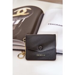  Card Holder With Golden Keychain Eco Leather Black Iritinme Cijene