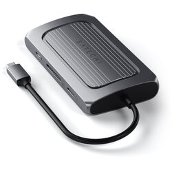 Satechi Aluminium USB4 Multiport Adapter 8K HDMI, 1x8K HDMI/30Hz, USB-C PD 100W, Ethernet, 2xUSB-A 3.2, 1xUSB-A 2.0, mikrofon Cene