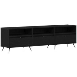 TV ormarić Crna 150x30x44 5 cm Konstruirano drvo Cijene