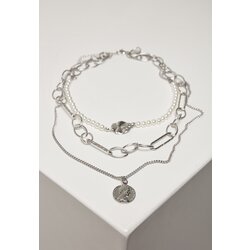 Urban Classics ocean layering necklace silver one size Cene