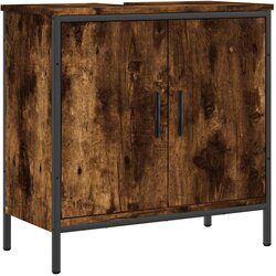 Maison Chic Omarica za umivalnik - Umivalniška omarica dimljeni hrast 60x30x60 cm inženirski les, (21759013) Cene