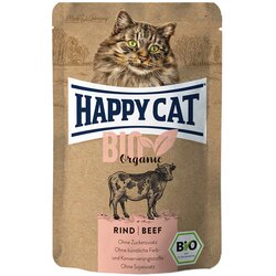 Happy Cat Varčno pakiranje Bio Pouch 24 × 85 g - Bio-govedina Cene
