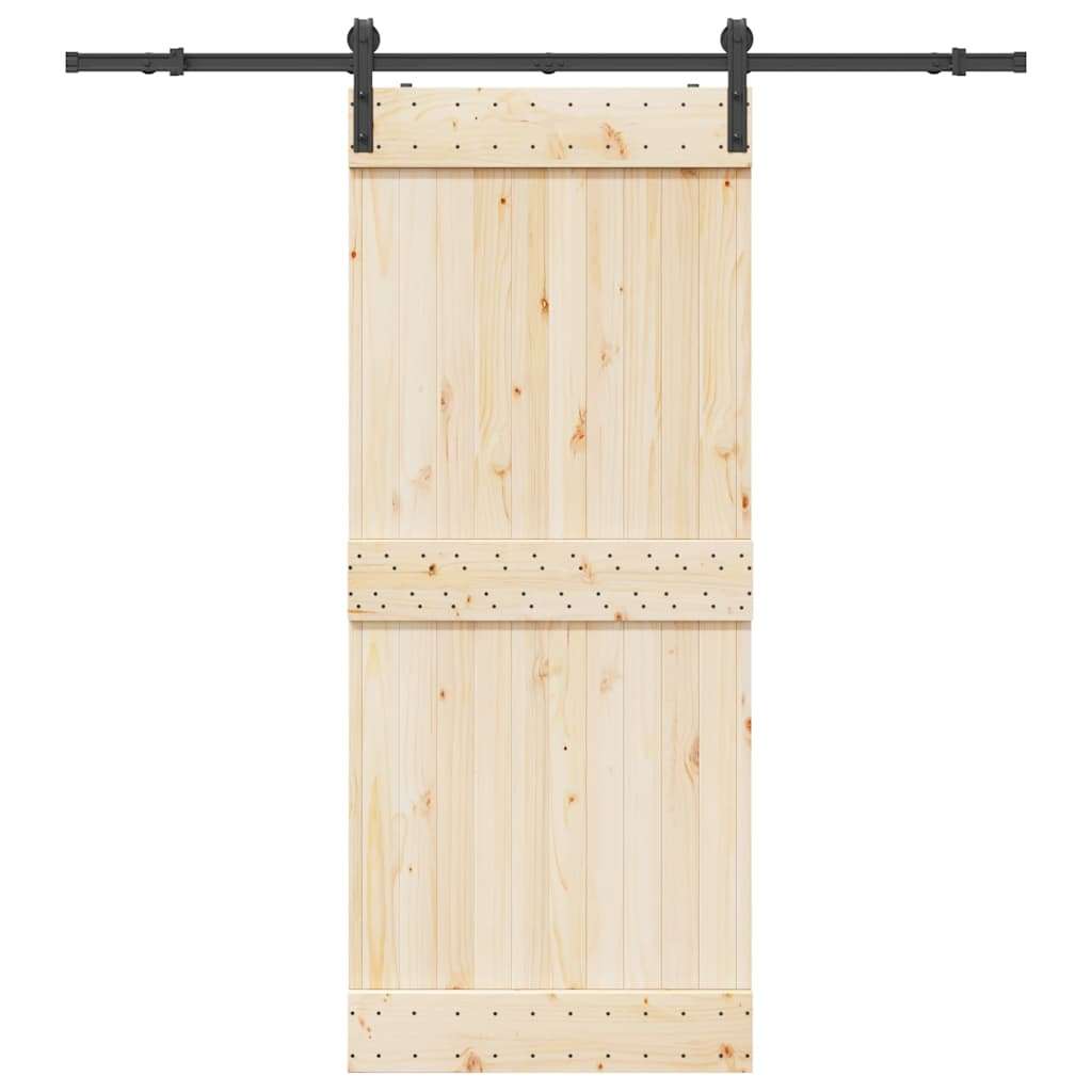 vidaXL Komplet opreme za drsna vrata 183 cm jeklo črne barve Cene