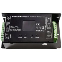 Deko Light Kontroler deko svjetla, DMX/RDM 4 CH CC dekoder, prigušivanje: DMX512, 12-50V DC, 1-42V DMX/RDM 4 CH CC Decoder LED prigušivač 135 mm 69 mm Cene