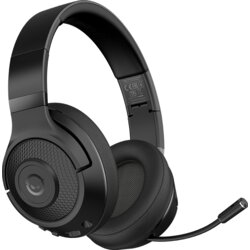 Lorgar Noah 500, Wireless Gaming headset with microphone, JL7006, BT 5.3, battery life up to 58 h (1000mAh), USB (C) charging cable (0.8m), 3.5 mm AUX cable (1.5m), size: 195*185*80mm, 0.24kg, black Cene