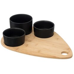 Secret De Gourment SG SET ZA SERVIRANJE 4/1 35X1X24 CM, BAMBUS/KAMENINA BEŽ/CRNA Cene