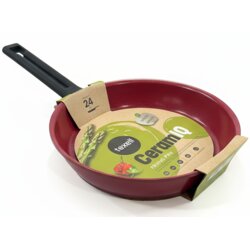 Texell tiganj ceramiq TPCQ-D24, 24 cm, duboki, bordo Cene