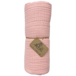 Tri Drugara muslin prekrivač puder roze 120X120Cm četvoroslojni Cene