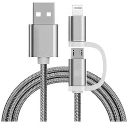 REEKIN Apple iPad/iPhone/iPod priključni kabel [1x micro USB, muški konektor Apple dock lightning - 1x ] 1.00 m srebrna Cene