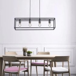 Leuchten Direct luster justin 4xE27 crni just light Cene