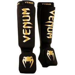 Venum Kontact Shin Guards, Black/Gold - M, (21587031) Cene