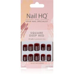 Nail HQ Square Umjetni nokti Deep Red 24 kom Cijene
