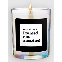 CandleHand Great Job Mum Chatty Candle woody Cene