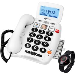 Geemarc Fiksni telefon za seniore 40dB s SOS daljincem, (5000299313) Cene