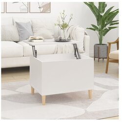  Stolić za kavu bijeli 60 x 44 5 x 45 cm od konstruiranog drva Cijene